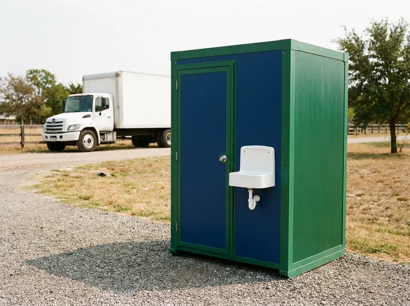 Deluxe Flushing Restroom Rental in Fulshear, TX