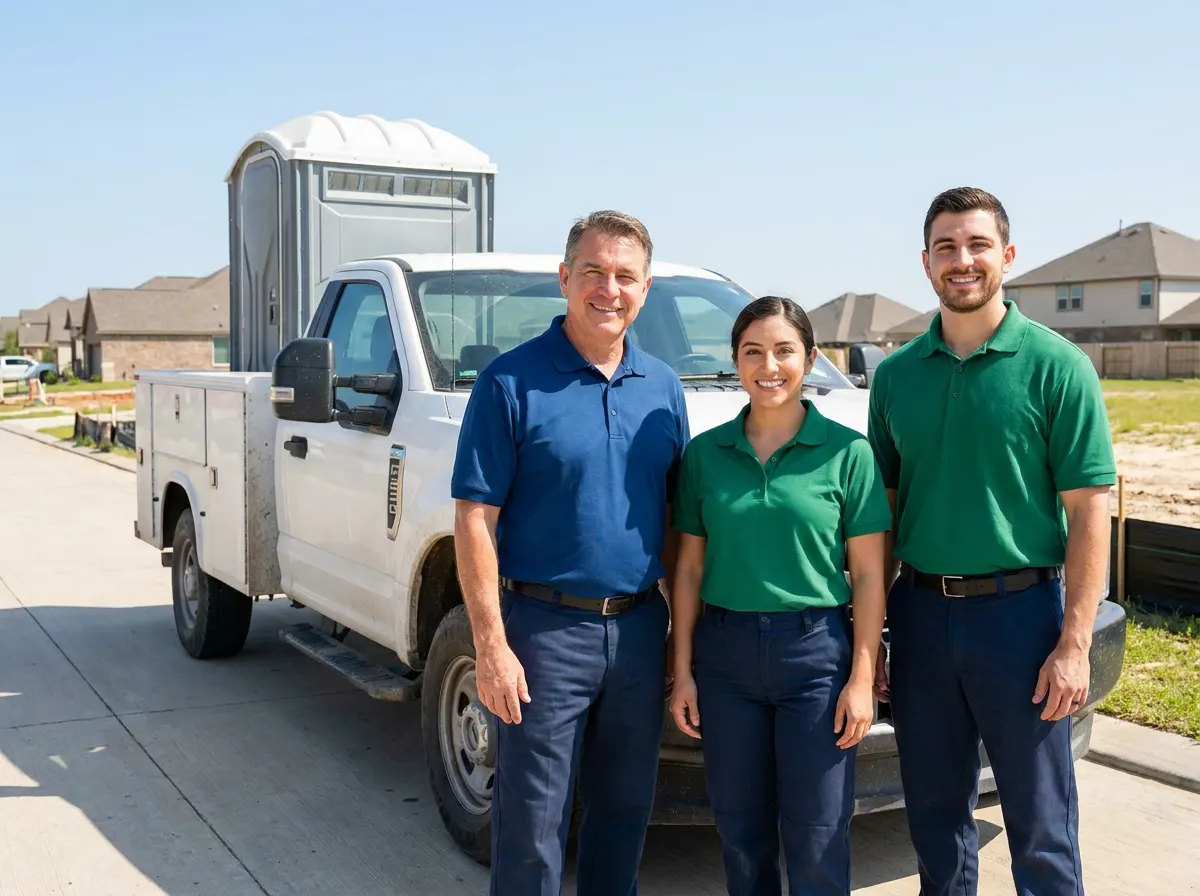 Alderway Portable Toilets portable toilet rentals team in Fulshear, TX